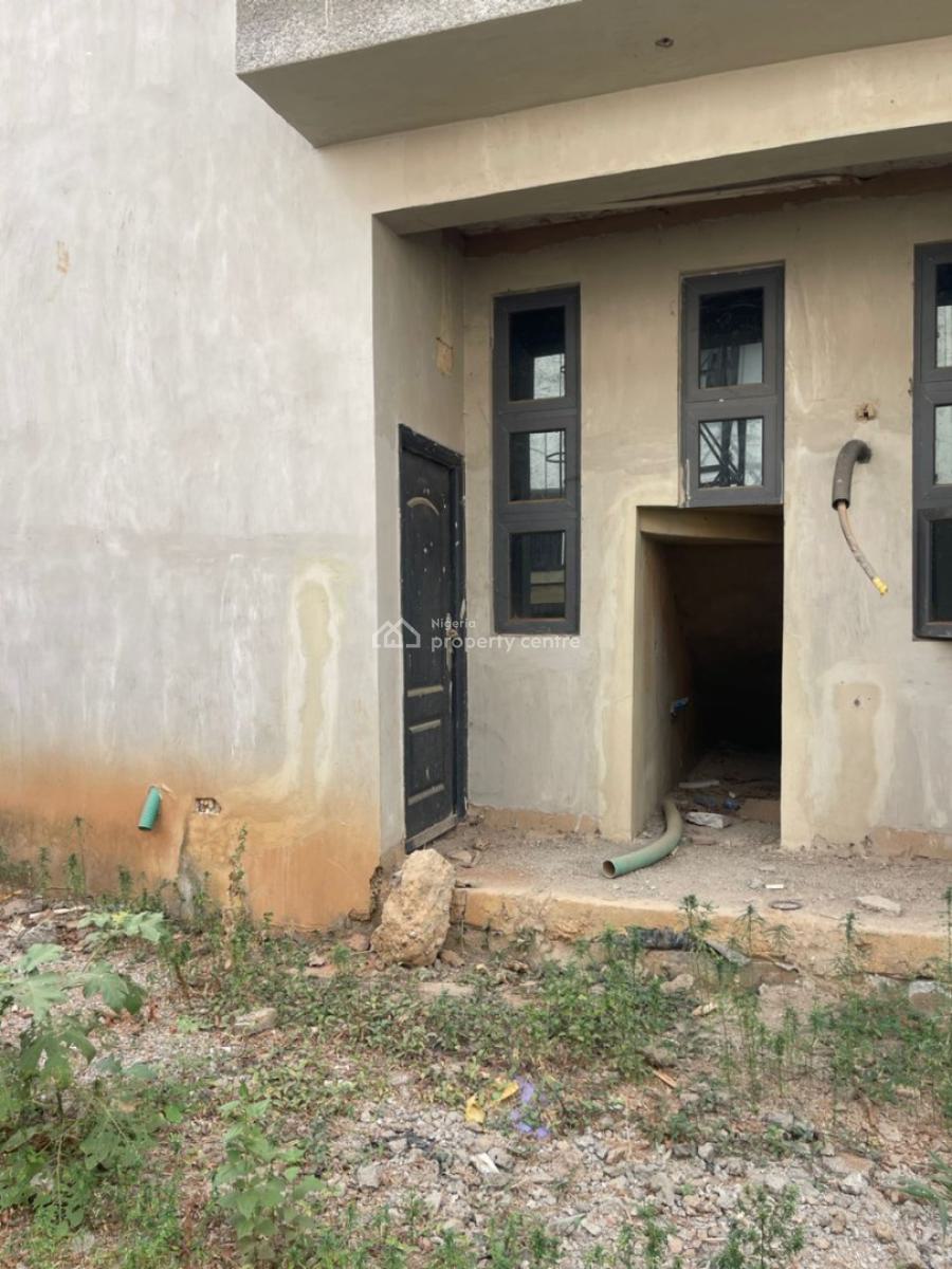 3 Bedroom Shell Carcass Terrace Duplex with 1 Room Bq, Gwarinpa, Abuja, Terraced Duplex for Sale