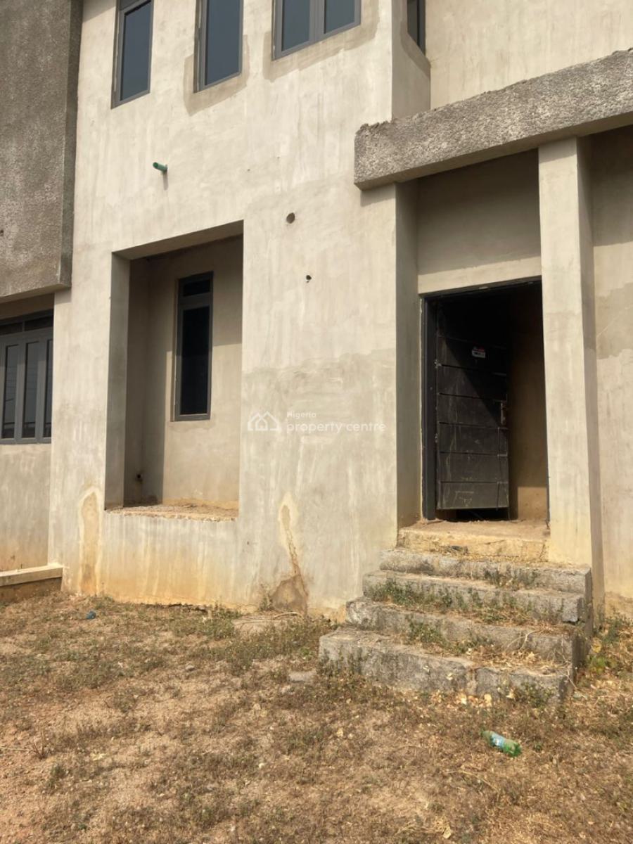 3 Bedroom Shell Carcass Terrace Duplex with 1 Room Bq, Gwarinpa, Abuja, Terraced Duplex for Sale