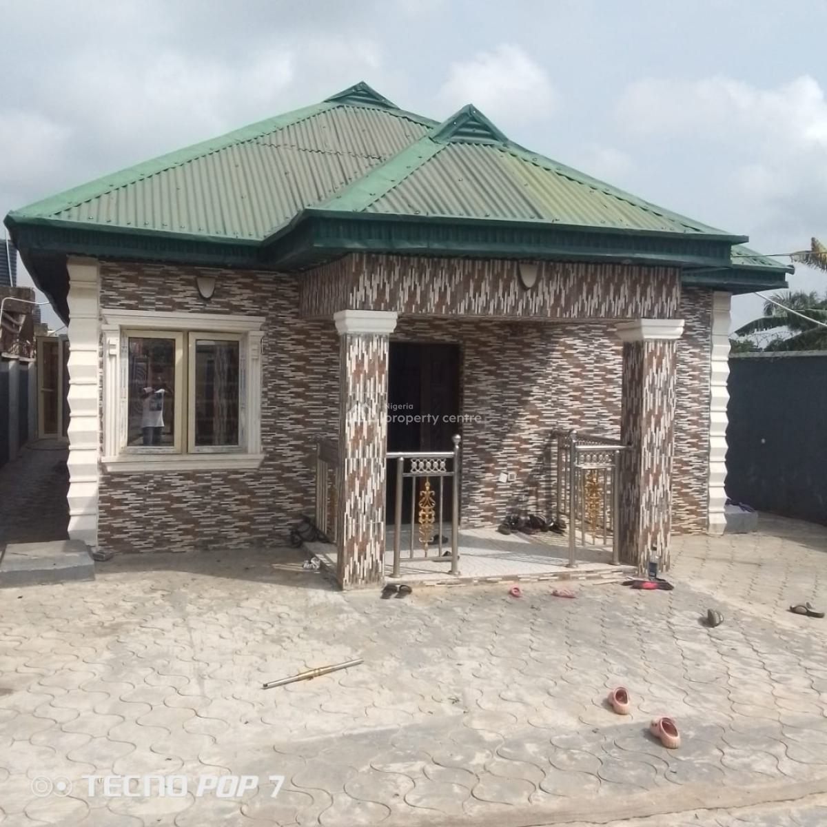 P.o.p 2 Bedroom Flat Bungalow on Half Plot of Land, Unity Avenue Igbo Olomu Community, Isawo, Ikorodu, Lagos, House for Sale