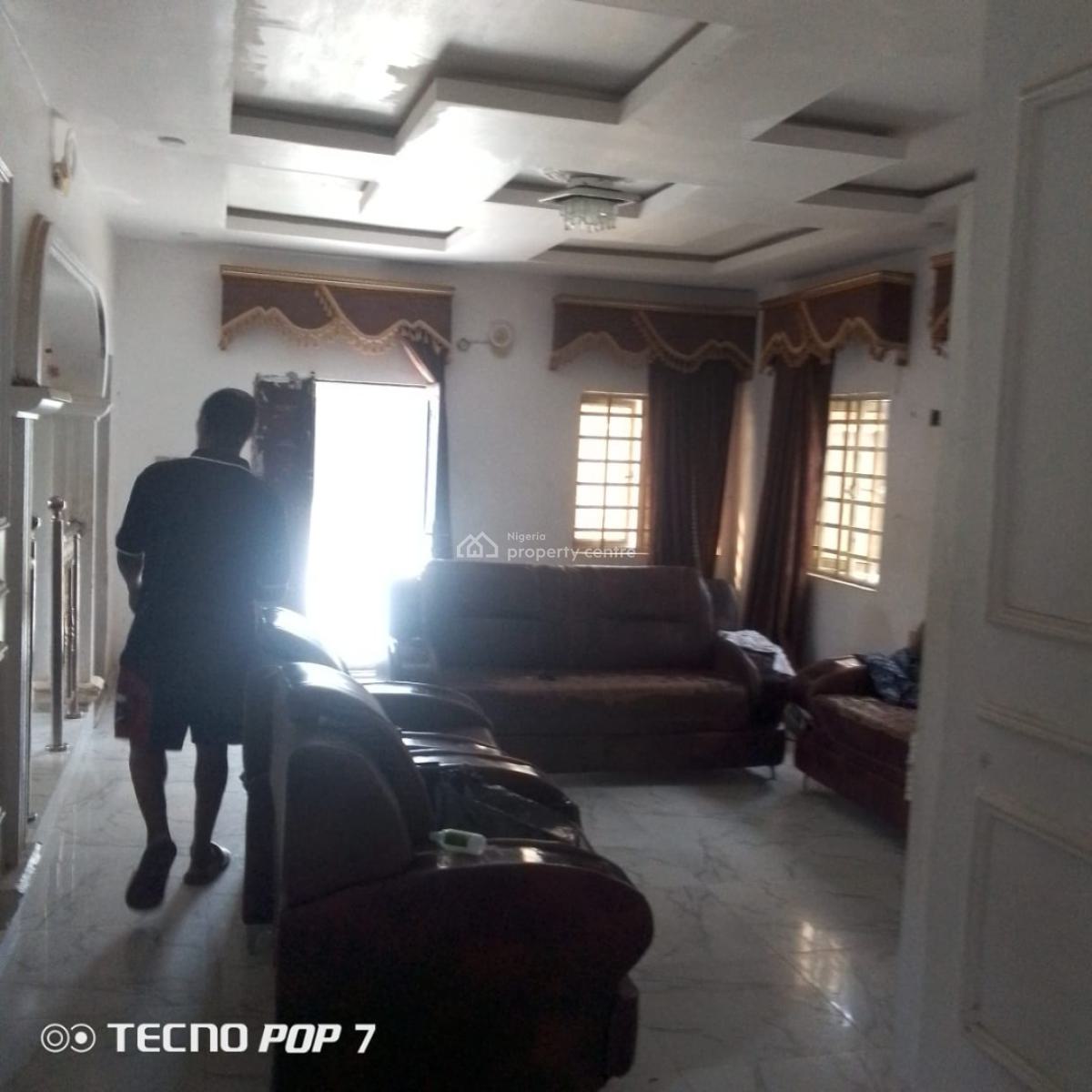 P.o.p 2 Bedroom Flat Bungalow on Half Plot of Land, Unity Avenue Igbo Olomu Community, Isawo, Ikorodu, Lagos, House for Sale