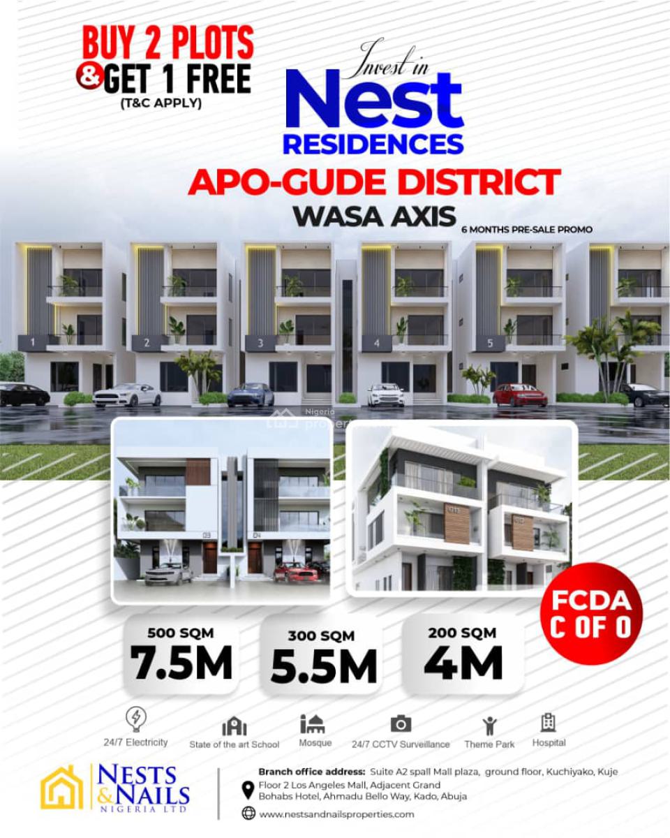 Land, Nest Residences, Wasa Axis, Gude, Apo, Abuja, Residential Land for Sale