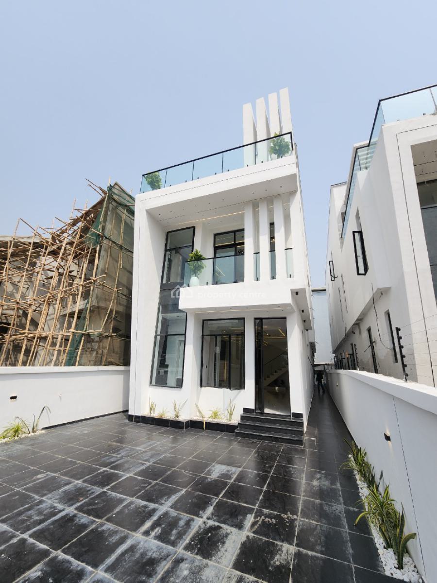 Luxury 5 Bedroom Detached Duplex with Bq and Pool in a Secured Estate, Chevron Toll Gate, Lekki, Lagos, Detached Duplex for Sale