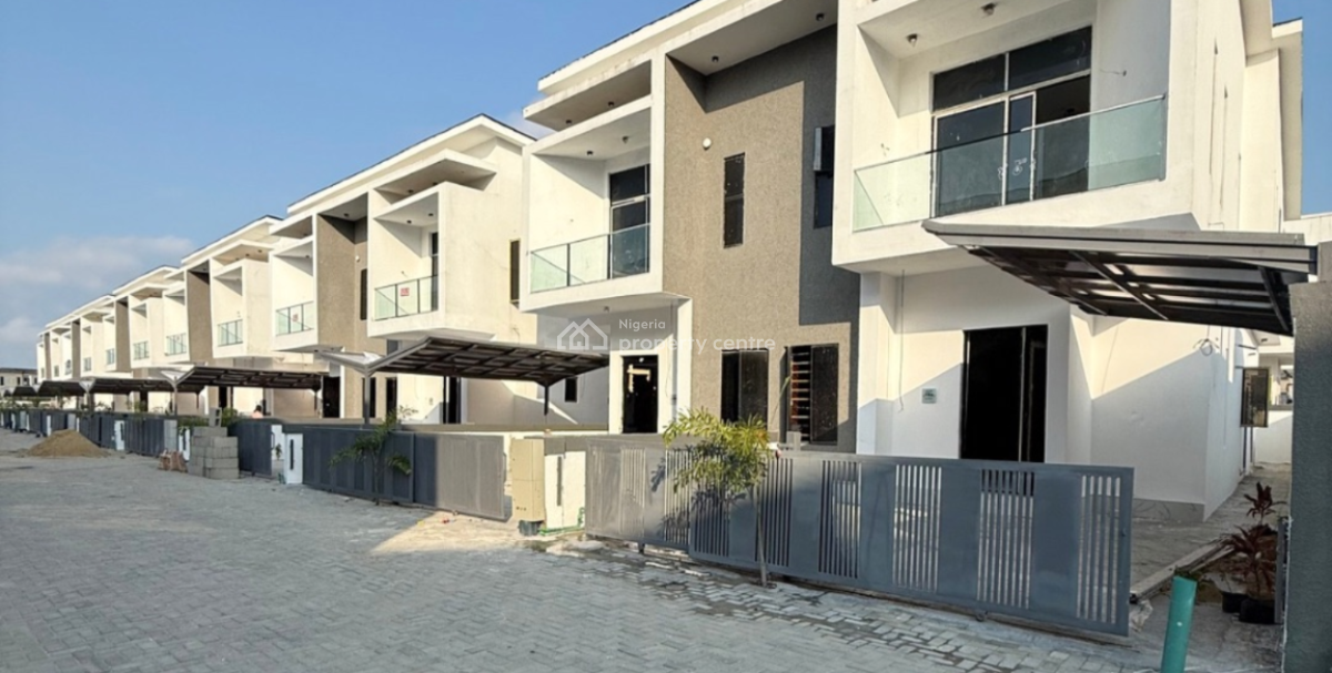 4 Bedroom Semi Detached Duplex with Bq with Estate Pool and Gym, Orchid Road, Lekki, Lagos, House for Rent
