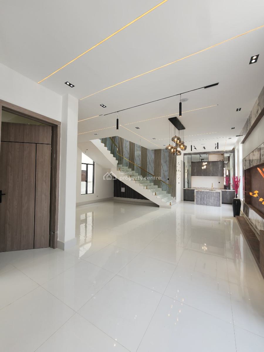 Contemporary 5 Bedroom Detached Duplex with Bq & Pool, Chevron Toll Gate, Lekki, Lagos, Detached Duplex for Sale