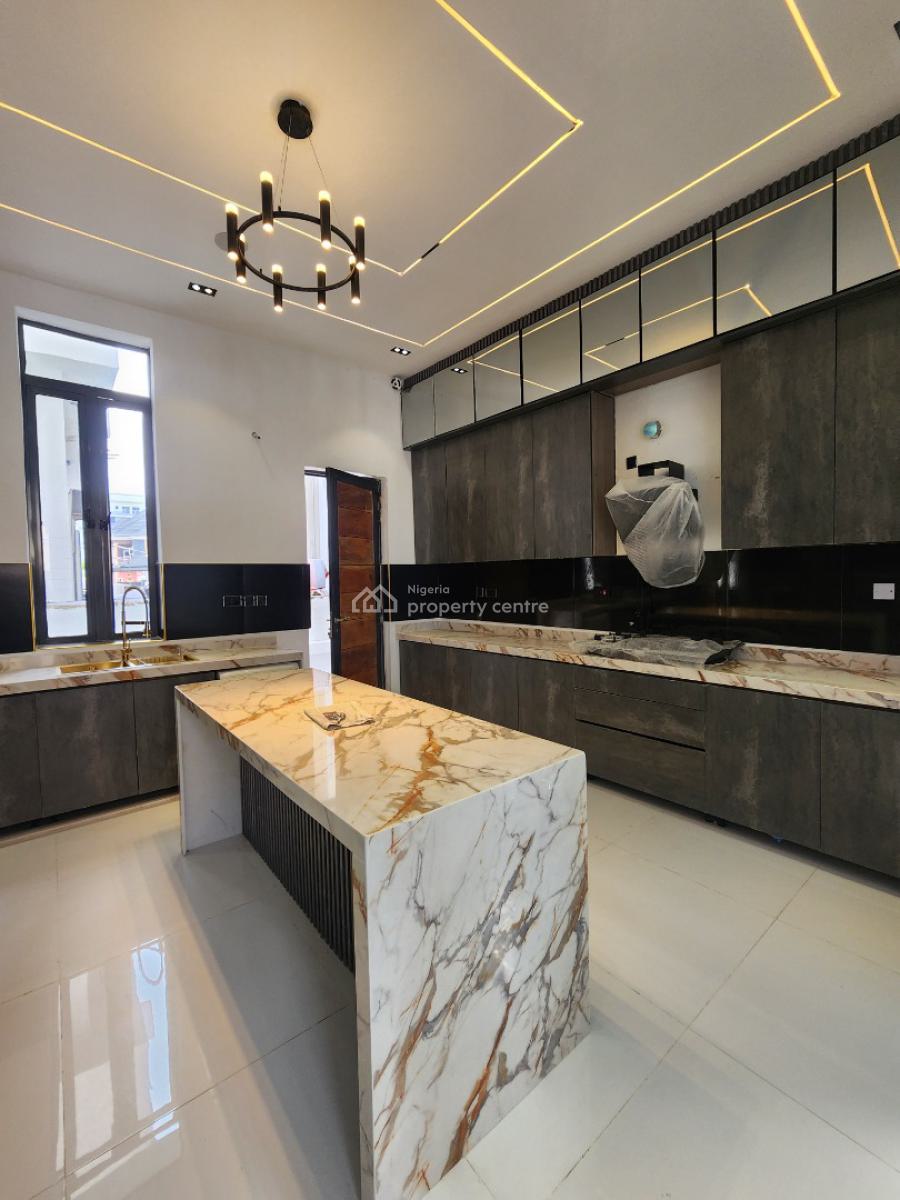 Contemporary 5 Bedroom Detached Duplex with Bq & Pool, Chevron Toll Gate, Lekki, Lagos, Detached Duplex for Sale