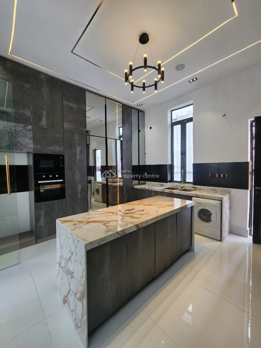 Contemporary 5 Bedroom Detached Duplex with Bq & Pool, Chevron Toll Gate, Lekki, Lagos, Detached Duplex for Sale