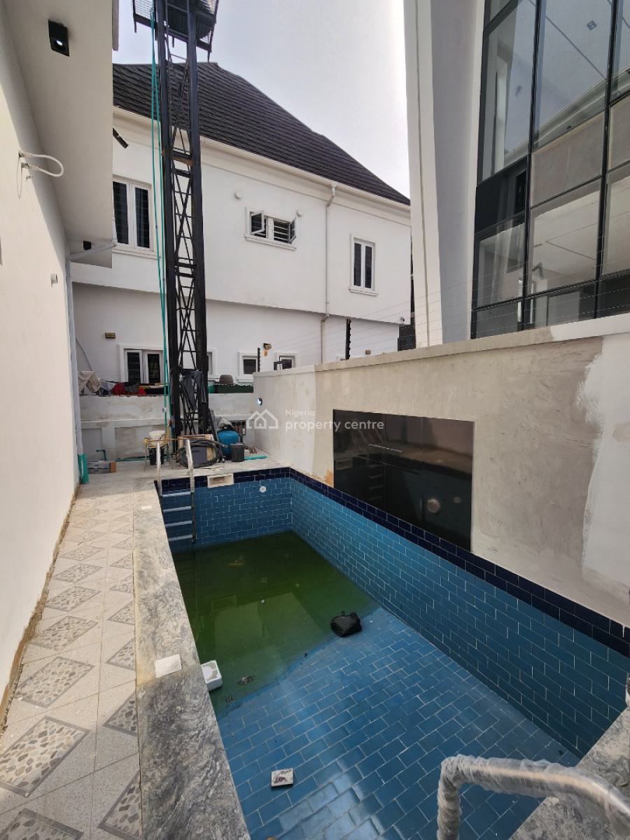 Contemporary 5 Bedroom Detached Duplex with Bq & Pool, Chevron Toll Gate, Lekki, Lagos, Detached Duplex for Sale