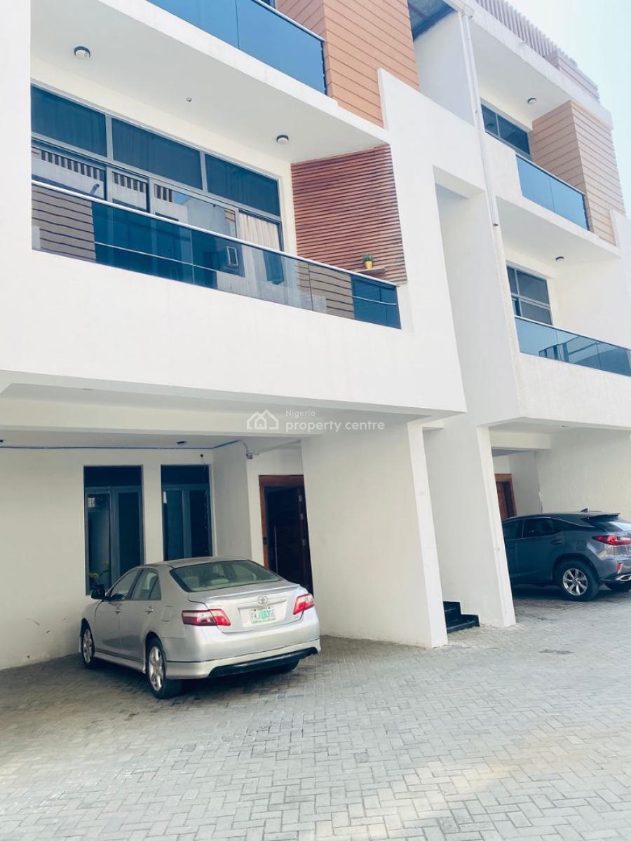 Spacious 4 Bedroom Terraced Duplex with Solar Inverter & Bq, Ikate, Lekki, Lagos, Terraced Duplex for Rent