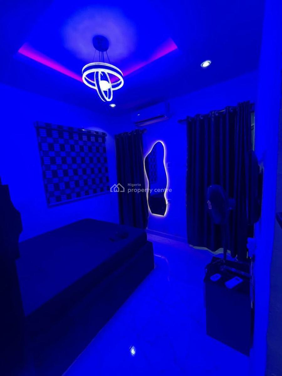 a Fully Furnished Studio Apartment with Bedroom, Tv, 24 Hours Electricity, Yaba, Lagos, Self Contain (single Rooms) for Rent