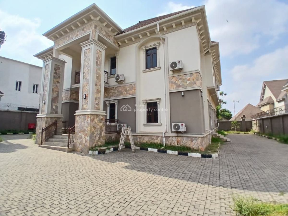 Tastefully Finished 5 Bedroom Fully Detached Duplex with 2 Bedroom Bq, Guzape District, Abuja, Detached Duplex for Rent