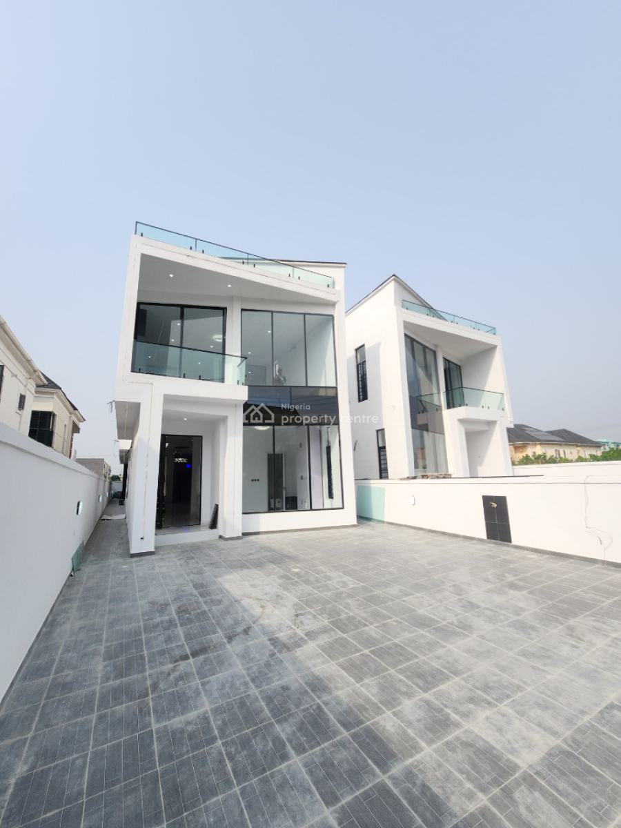 Contemporary 5 Bedroom Detached Duplex with Bq & Pool, Chevron Toll Gate, Lekki, Lagos, Detached Duplex for Sale