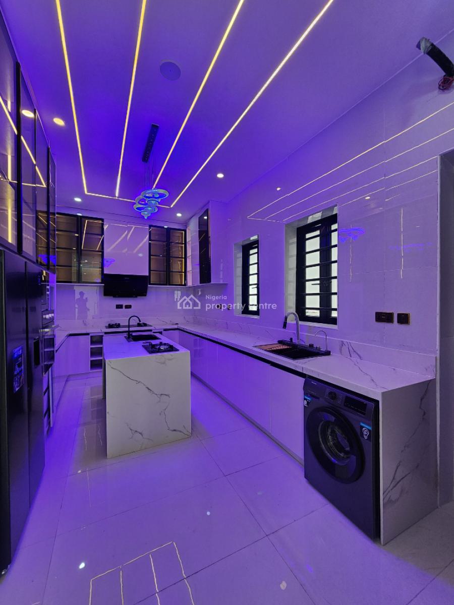 Contemporary 5 Bedroom Detached Duplex with Bq & Pool, Chevron Toll Gate, Lekki, Lagos, Detached Duplex for Sale