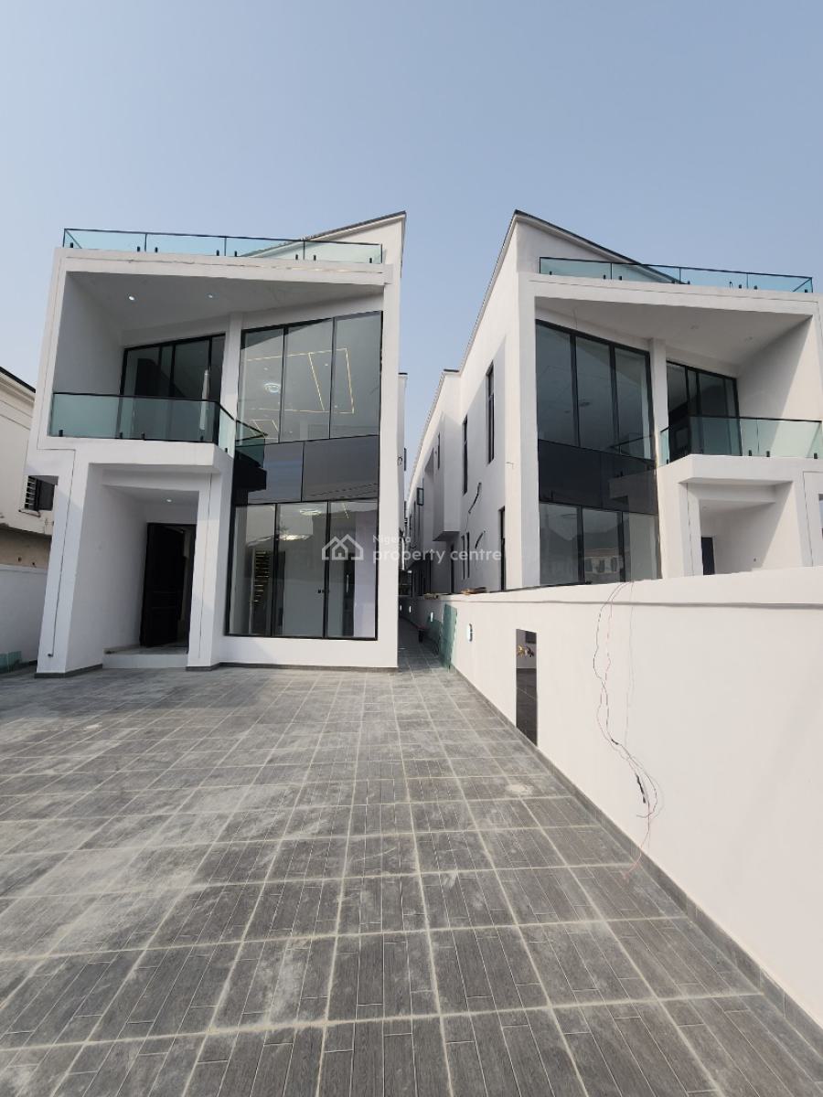 Contemporary 5 Bedroom Detached Duplex with Bq & Pool, Chevron Toll Gate, Lekki, Lagos, Detached Duplex for Sale