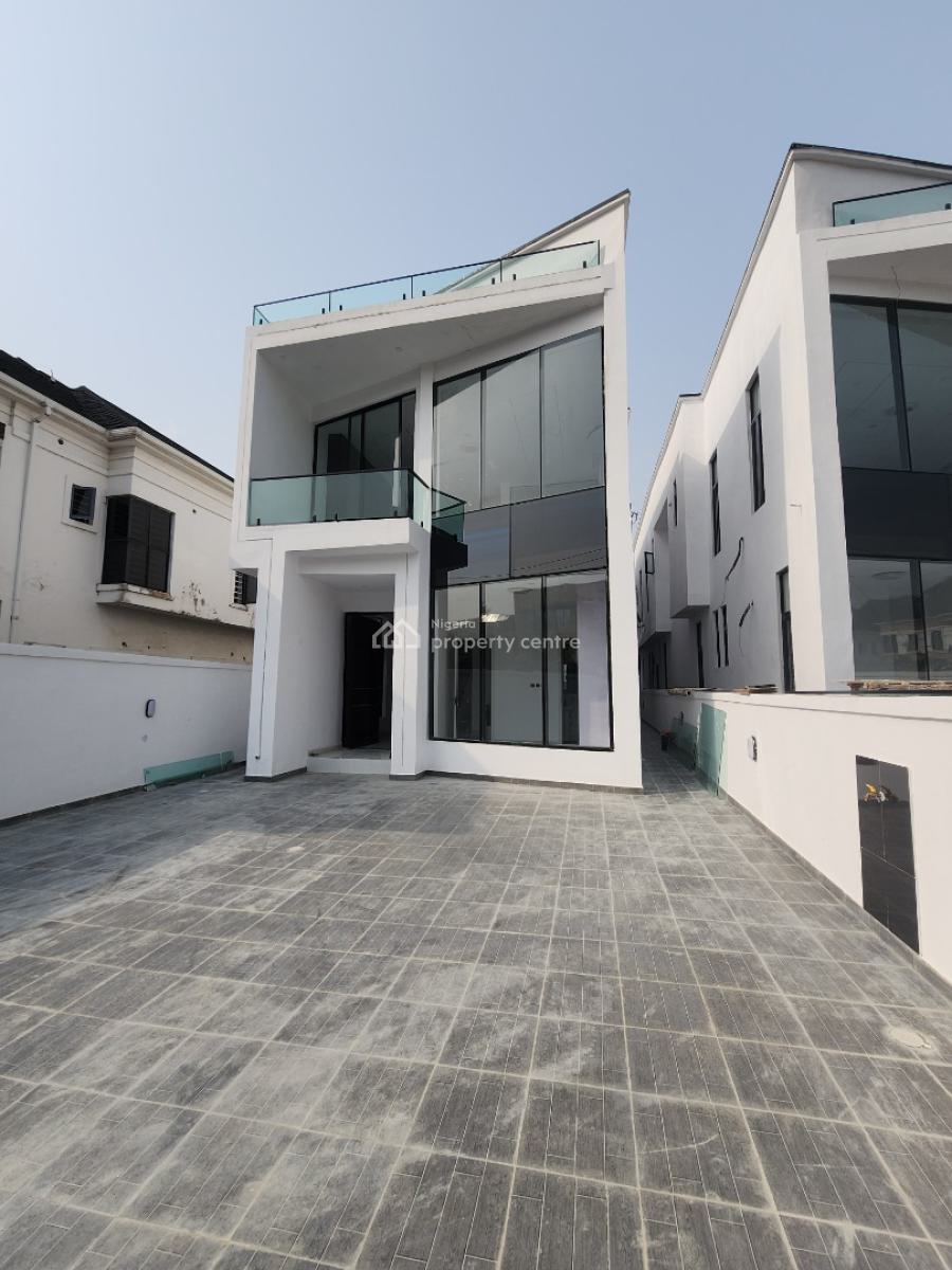 Contemporary 5 Bedroom Detached Duplex with Bq & Pool, Chevron Toll Gate, Lekki, Lagos, Detached Duplex for Sale