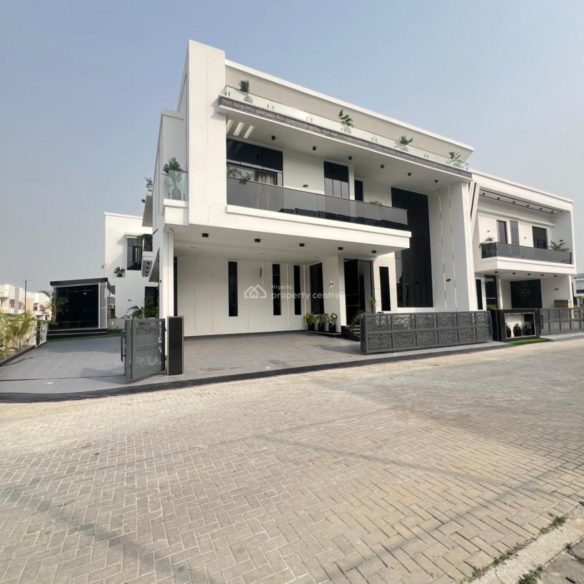 5 Bedroom Fully Detached Duplex  with Bq, Cinema, and Swimming Pool, Chevron, Lekki, Lagos, Detached Duplex for Sale