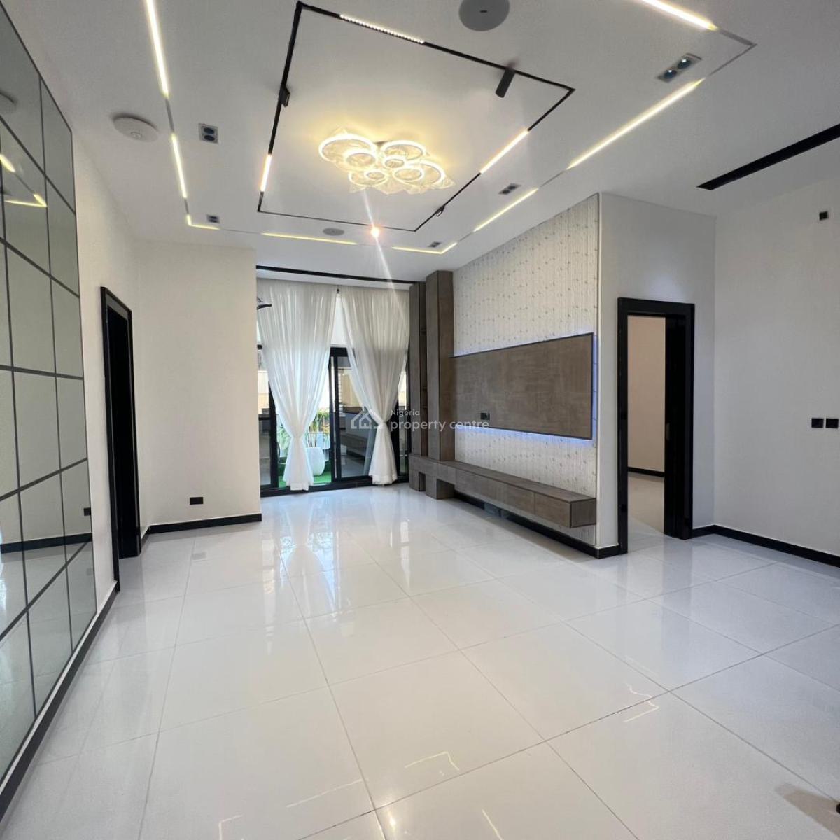 5 Bedroom Fully Detached Duplex  with Bq, Cinema, and Swimming Pool, Chevron, Lekki, Lagos, Detached Duplex for Sale