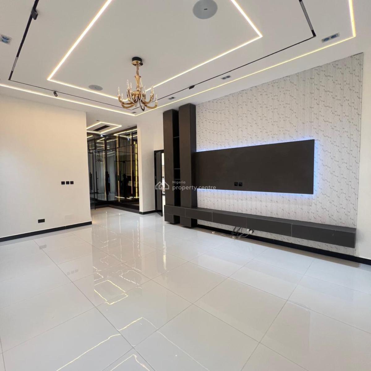 5 Bedroom Fully Detached Duplex  with Bq, Cinema, and Swimming Pool, Chevron, Lekki, Lagos, Detached Duplex for Sale