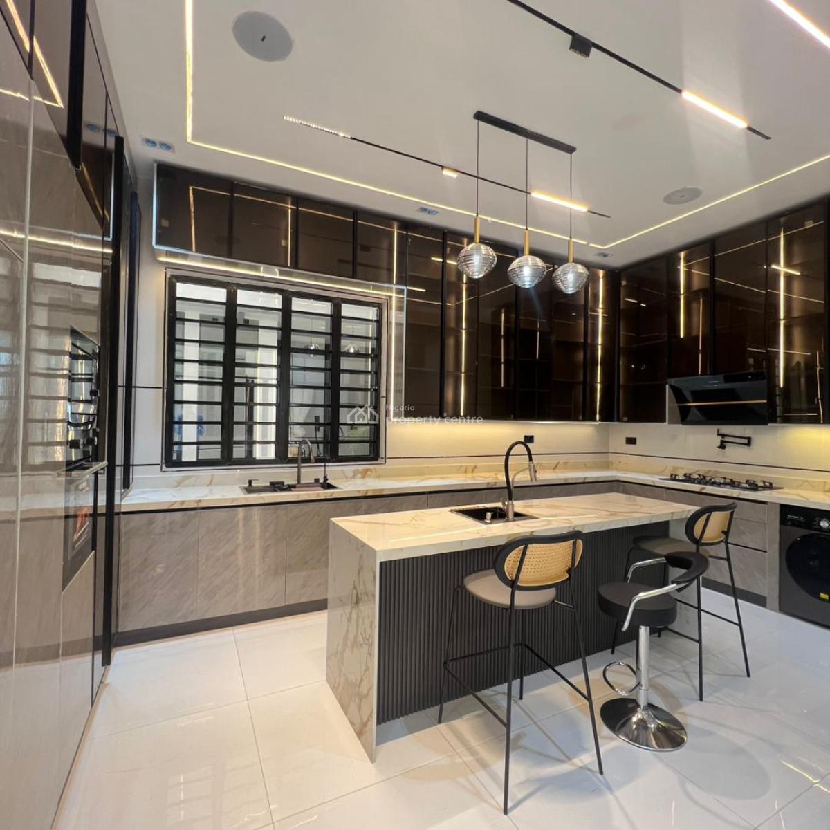 5 Bedroom Fully Detached Duplex  with Bq, Cinema, and Swimming Pool, Chevron, Lekki, Lagos, Detached Duplex for Sale