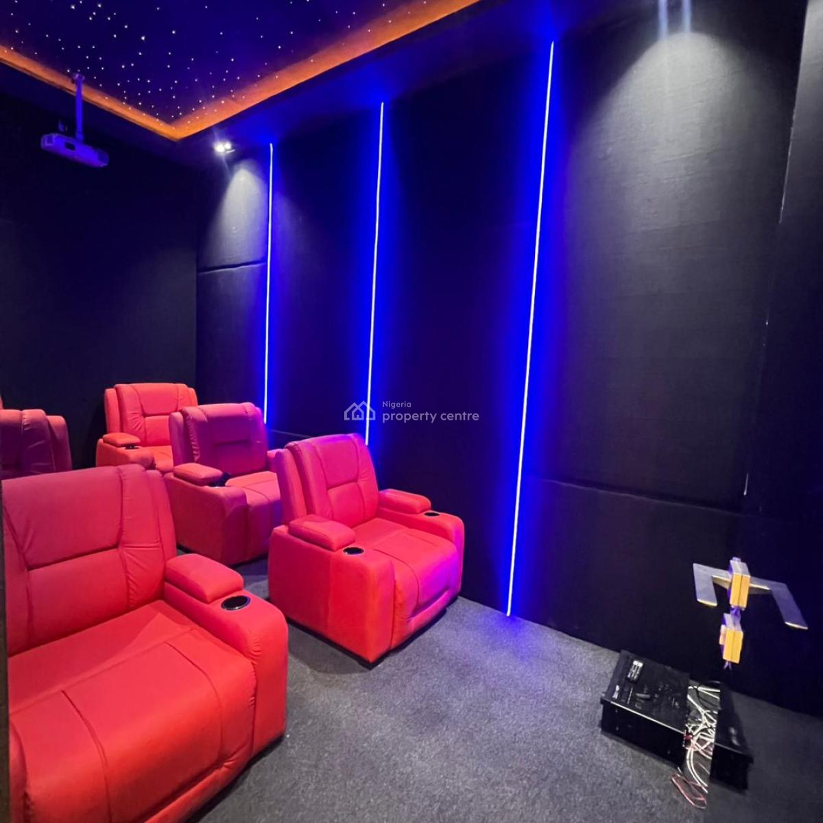 5 Bedroom Fully Detached Duplex  with Bq, Cinema, and Swimming Pool, Chevron, Lekki, Lagos, Detached Duplex for Sale