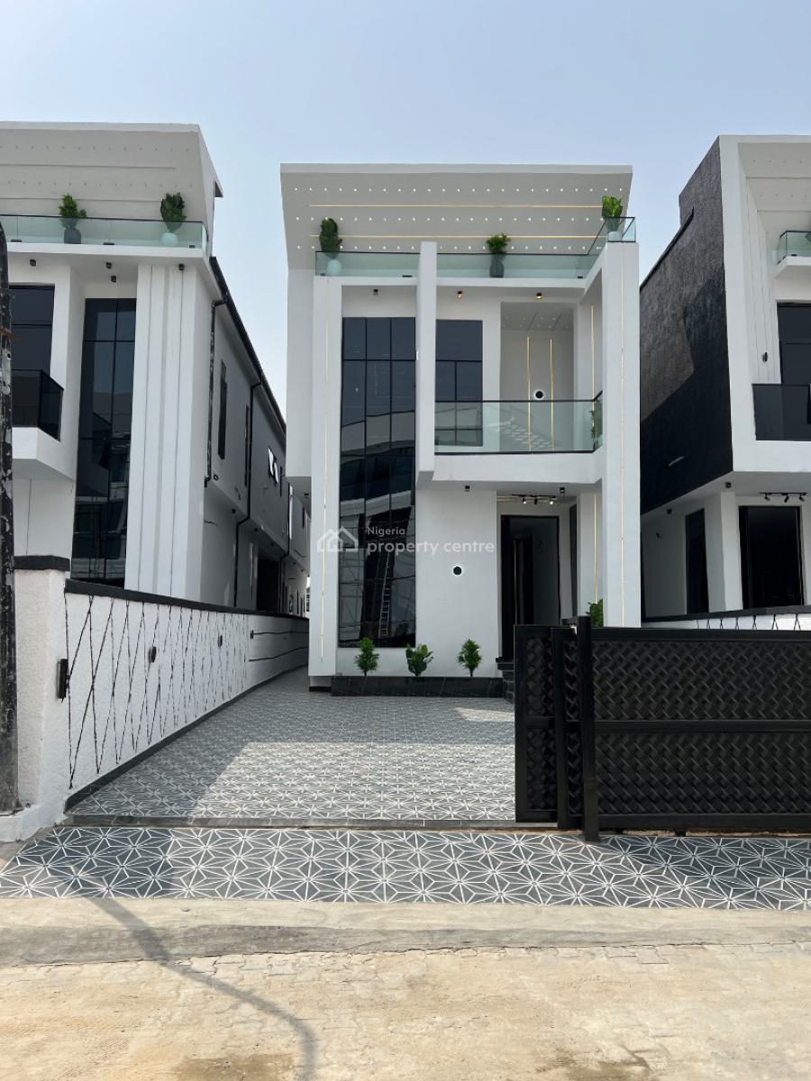 Luxury 5 Bedrooms Detached Duplex with a Swimming Pool and a Bq, Chevron Alternative, Igbo Efon, Lekki, Lagos, Detached Duplex for Sale
