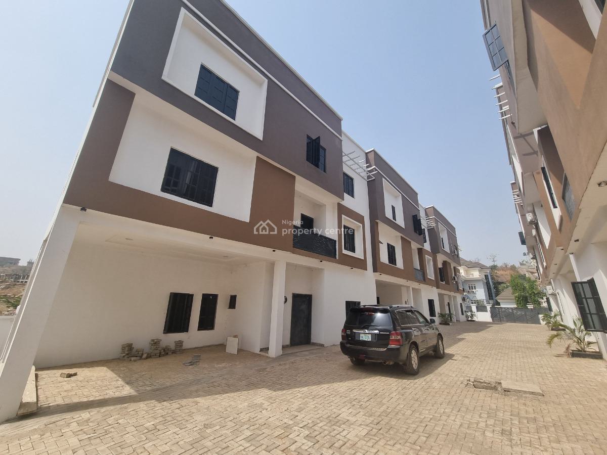 4 Bedroom Terrace Duplex with Bq, Guzape, Guzape District, Abuja, Terraced Duplex for Rent