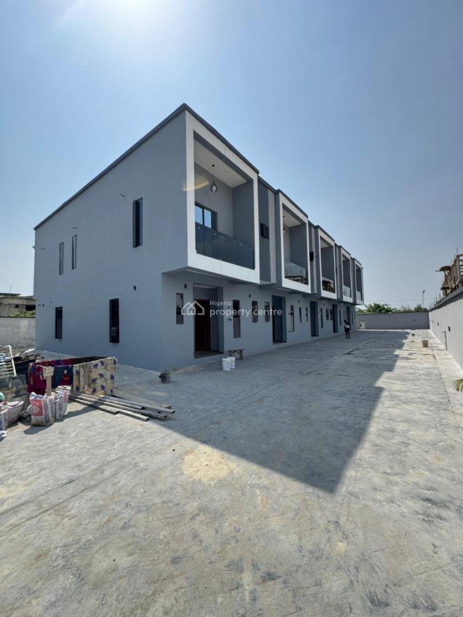 Newly Built 4 Bedroom Terrace and Bq with Excellent Facilities, Sangotedo, Sangotedo, Ajah, Lagos, Terraced Duplex for Sale