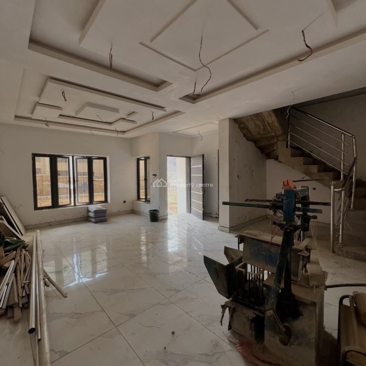 Newly Built 4 Bedroom Terrace Duplex with Study Room and a Bq, Life Camp, Abuja, Terraced Duplex for Sale