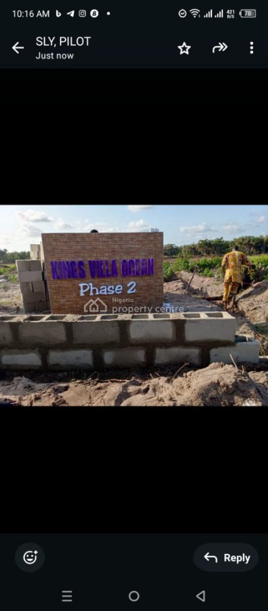 Premium Beachfront Land  at Kings Ocean View Estate, Monastery, Kings Ocean View Estate, Monastery Road, Sangotedo (facing Coastal Roa, Lekki, Lagos, Mixed-use Land for Sale