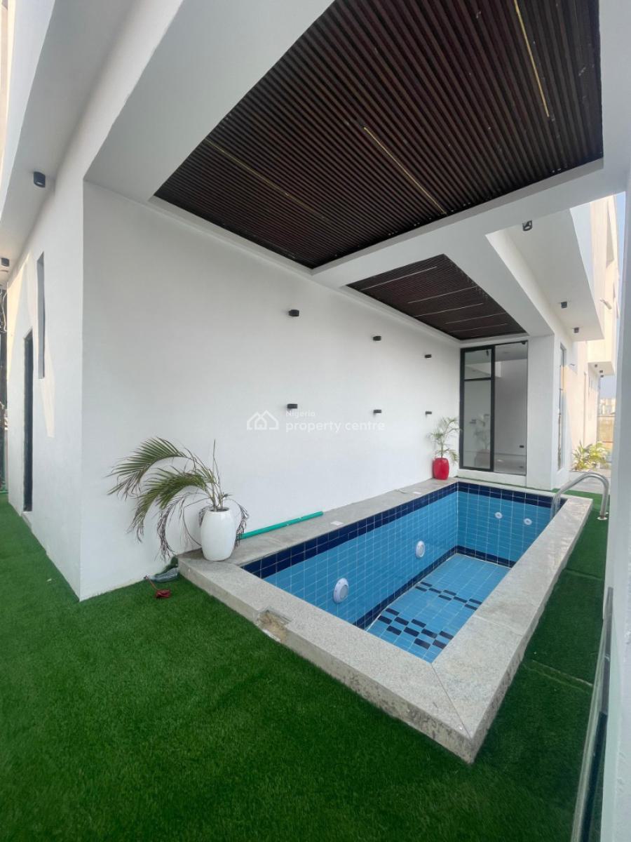 Exquisite Luxury 5 Bedroom Fully Detached Duplex with Bq and Pool, Chevron, Lekki Phase 2, Lekki, Lagos, Detached Duplex for Sale