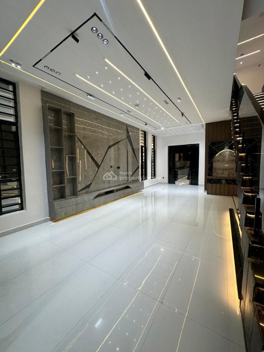 Luxury Spacious 5 Bedrooms Fully Detached Duplex with Bq and Pool, Chevron, Lekki Phase 2, Lekki, Lagos, Detached Duplex for Sale