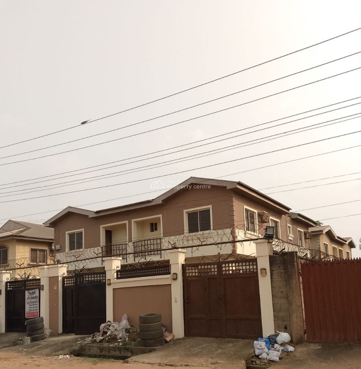 Newly Renovated 4bed Semi Detached Duplex at Shagari Estate, Shagari Estate Off Federal Bus Stop Ipaja Road, Alimosho, Lagos, Semi-detached Duplex for Rent