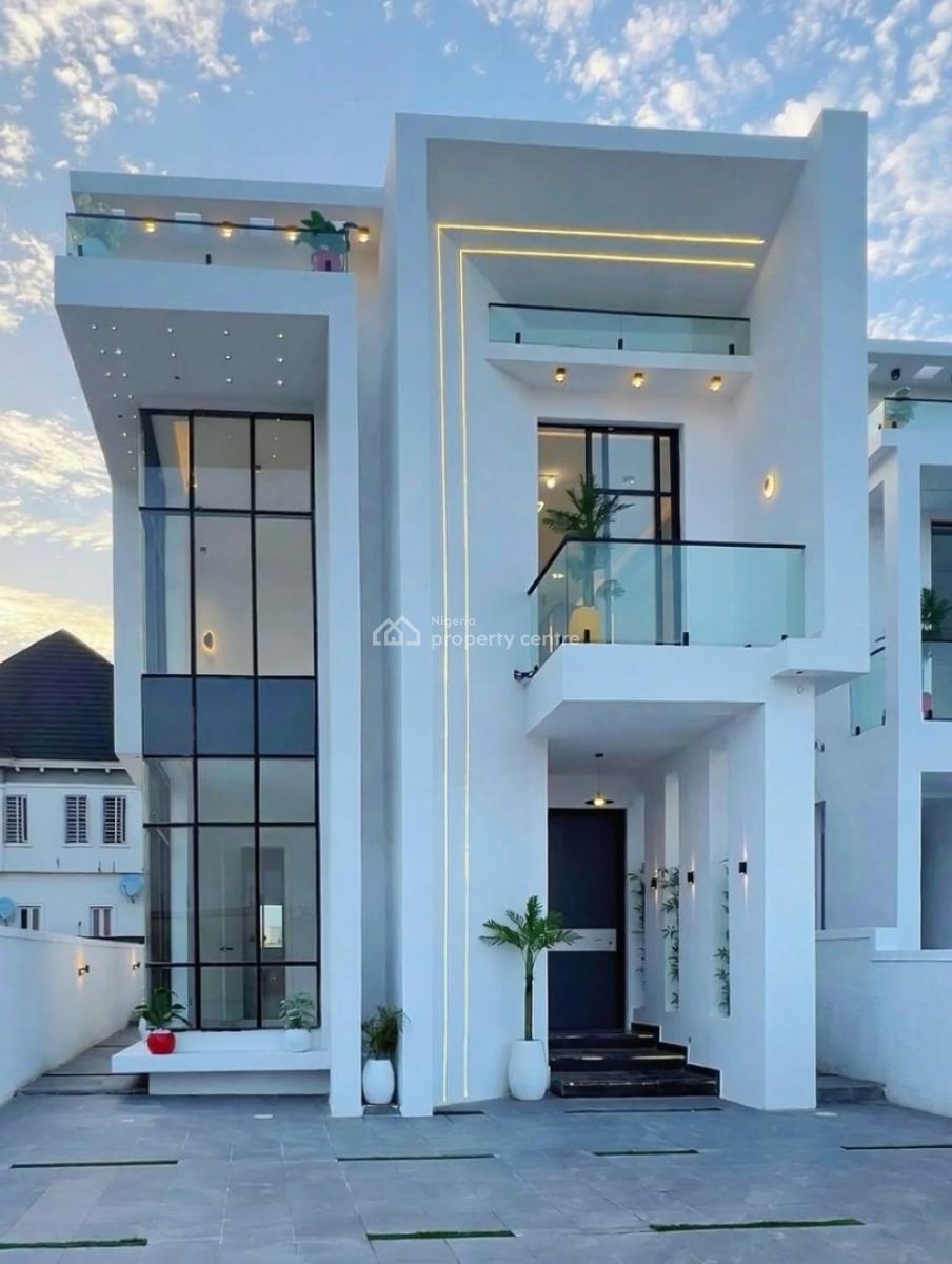Contemporary 5 Bedroom Fully Detached Duplex, Chevron, Lekki, Lagos, Detached Duplex for Sale