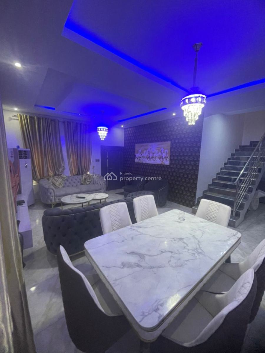 Luxuriously Finished & Fully Furnished 4-bedroom Terrace Duplex, Ogombo, Ajah, Lagos, Terraced Duplex for Sale