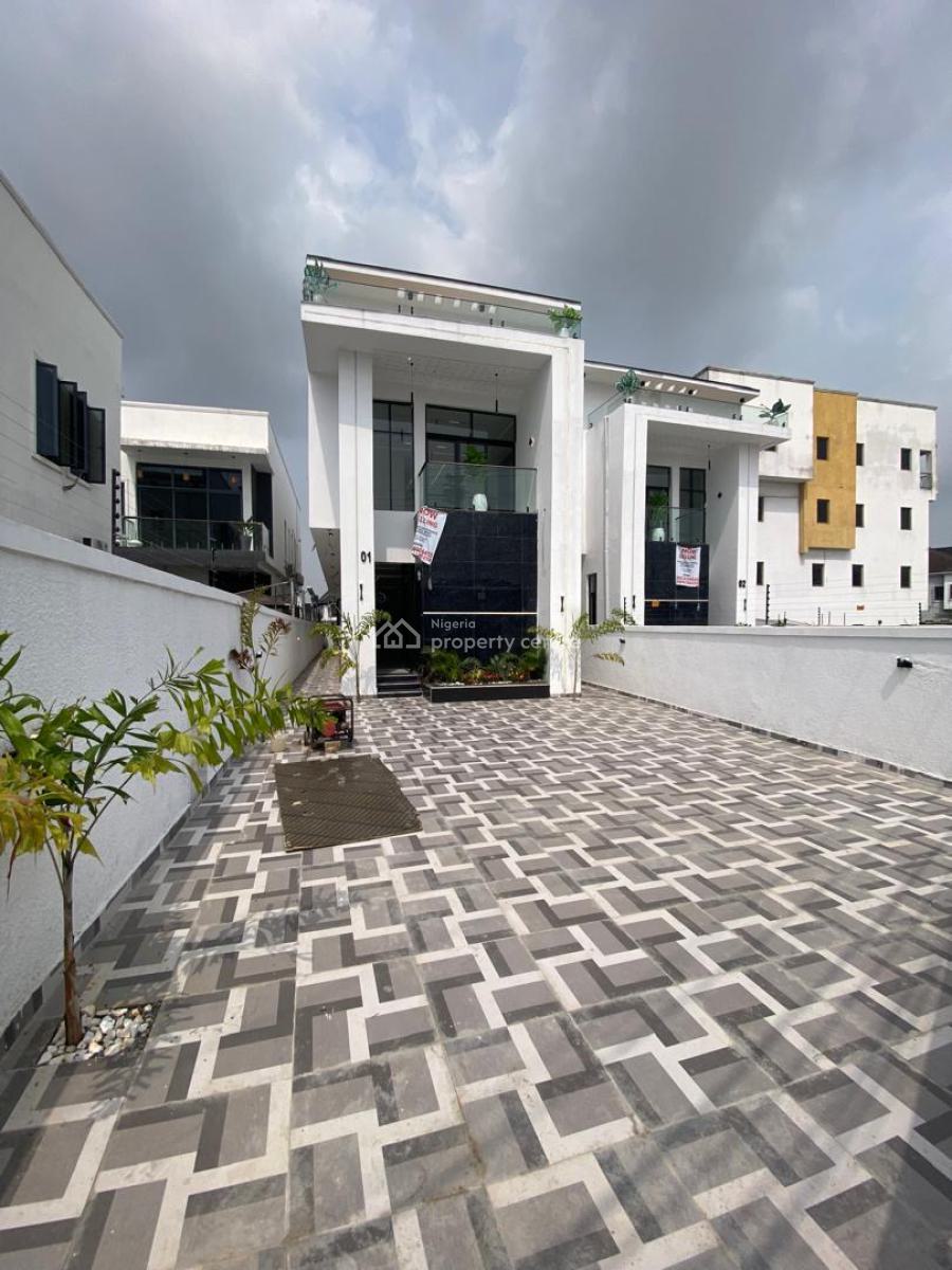 Newly Built 5 Bedroom Contemporary Design Duplex with 1 En-suite, Gated Estate in Orchid Road, Lekki Toll Gate, Lekki, Lagos, Detached Duplex for Rent