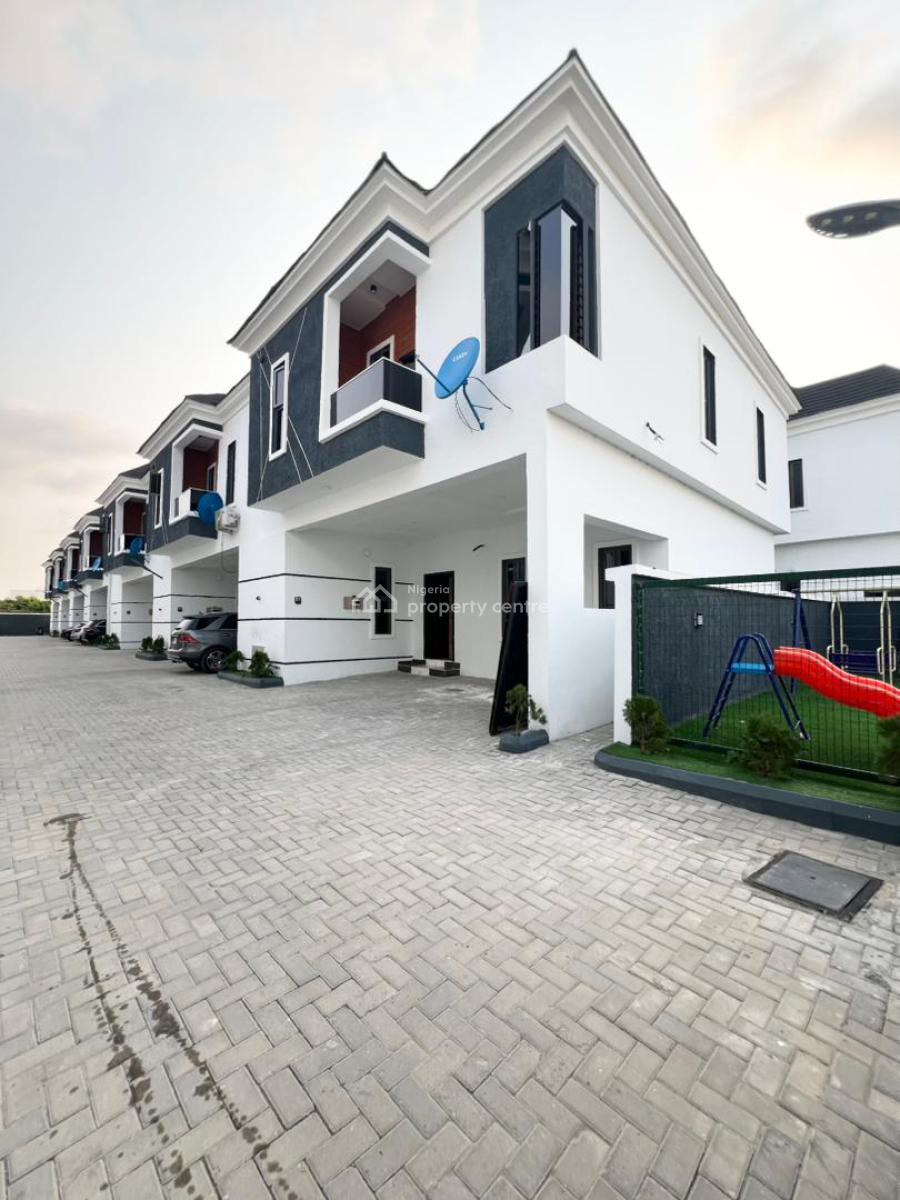 Modern 4 Bedroom Terrace Duplex with Pool, Gym in a Secure Estate, Lekki, Lagos, Terraced Duplex for Sale