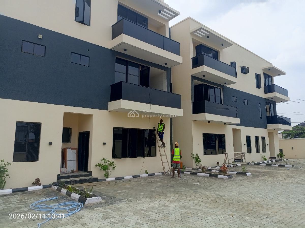 3 Bedroom Luxurious Terraced Duplex with Bq, Lekki Scheme 2, Off Ogombo Road, Ajah, Lagos, Terraced Duplex for Sale