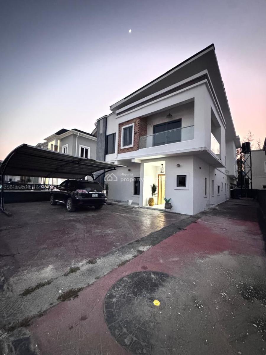 Spacious 5-bedroom Semi-detached Duplex with Bq, Lekki County Homes, Ikota, Lekki, Lagos, Semi-detached Duplex for Rent
