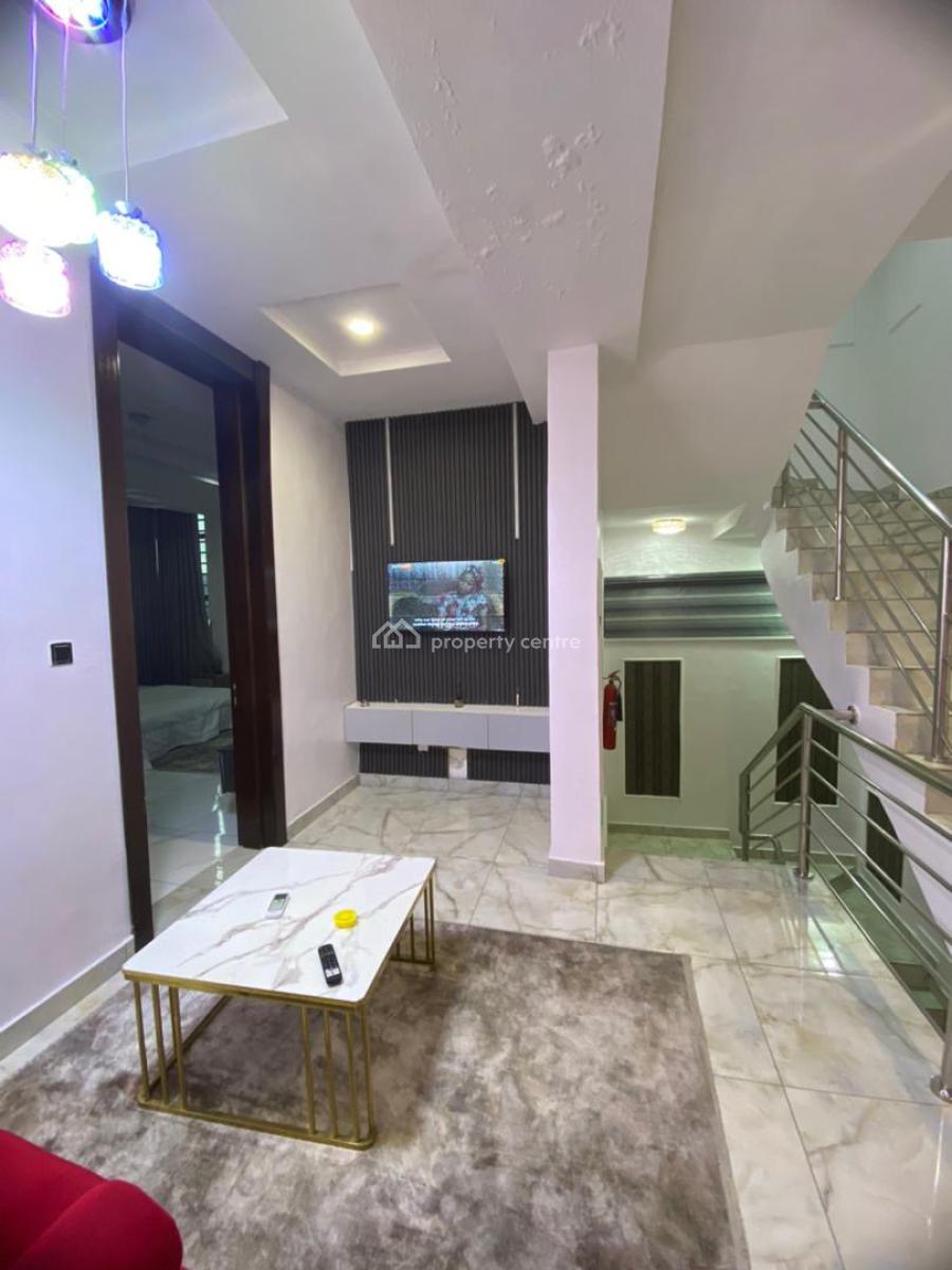 Luxury Smart 4 Bedroom Furnished and Service Dupex, Ikeja, Lagos, Terraced Duplex Short Let
