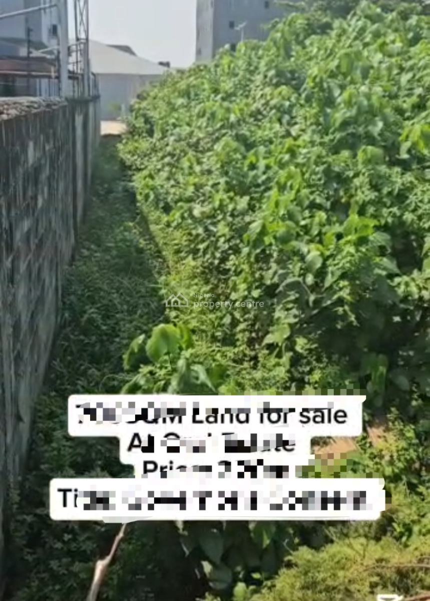 Land Measuring 700sqms in a Well Interlocking Secured Estate., Oral Estate, Lekki, Lagos, Residential Land for Sale