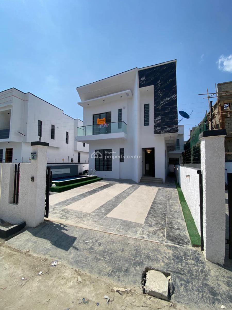 Newly Built 5 Bedroom Contemporary Design Duplex with 1bq with Private, Ikota, Lekki, Lagos, Detached Duplex for Sale