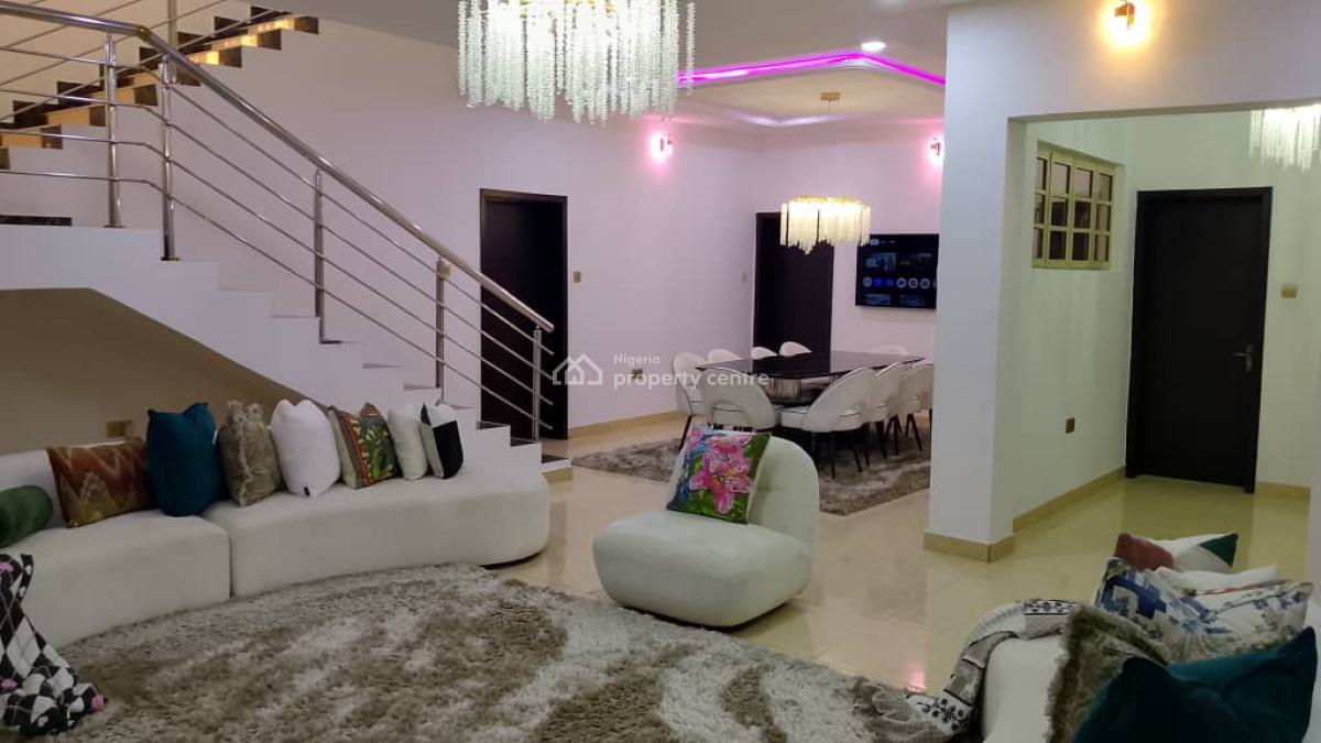 Fully Furnished 5 Bedroom Serviced Accommodation with Detached 2 Bedroom Bq, Amen Estate Phase 1, Ibeju Lekki, Lagos, Detached Duplex for Rent
