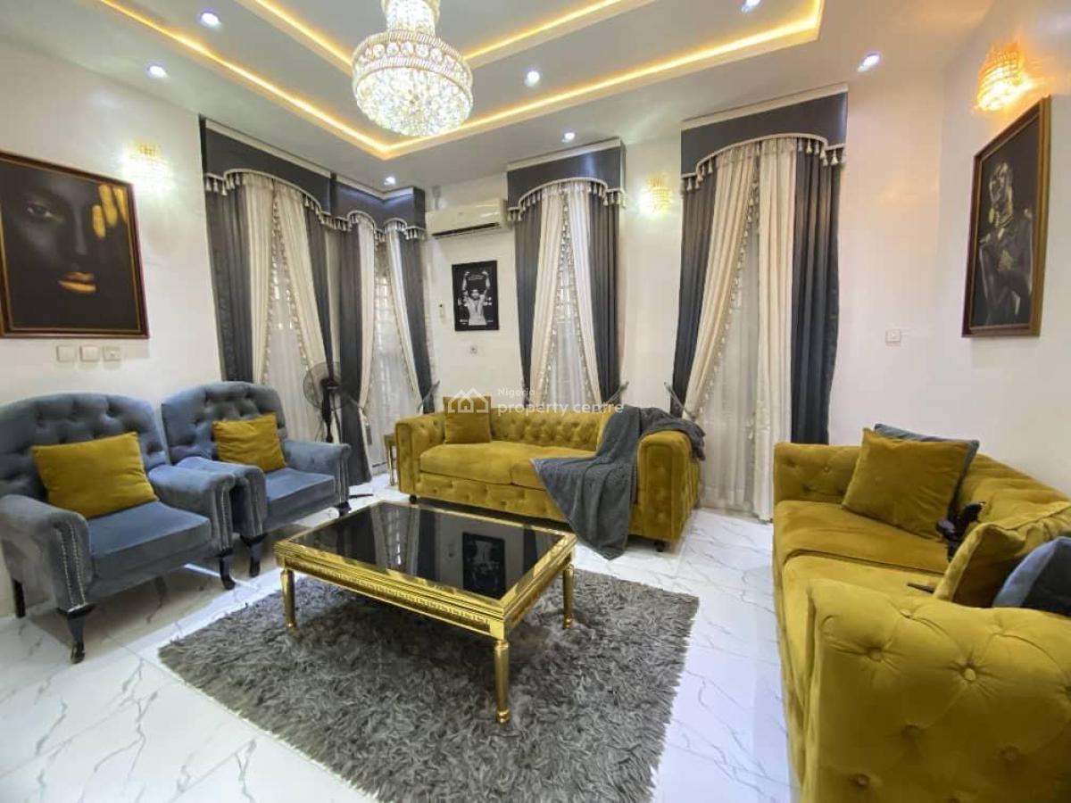 Fully Furnished, Serviced Luxury 4 Bedrooms Duplex, Self Compound, Lekki County Estate, Ikota, Lekki, Lagos, Semi-detached Duplex for Rent