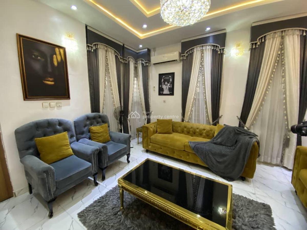 Fully Furnished, Serviced Luxury 4 Bedrooms Duplex, Self Compound, Lekki County Estate, Ikota, Lekki, Lagos, Semi-detached Duplex for Rent
