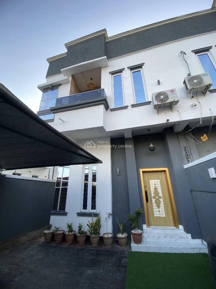 Fully Furnished, Serviced Luxury 4 Bedrooms Duplex, Self Compound, Lekki County Estate, Ikota, Lekki, Lagos, Semi-detached Duplex for Rent