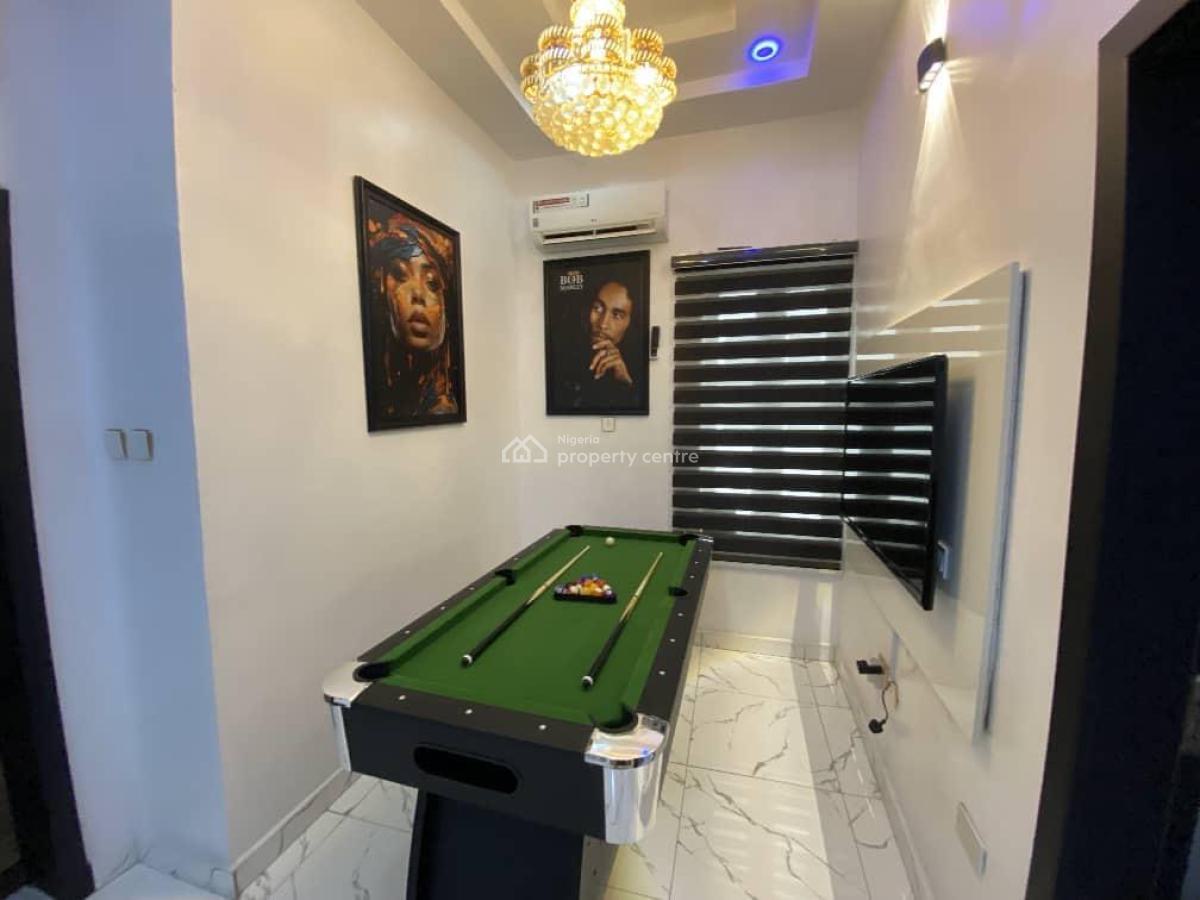 Fully Furnished, Serviced Luxury 4 Bedrooms Duplex, Self Compound, Lekki County Estate, Ikota, Lekki, Lagos, Semi-detached Duplex for Rent