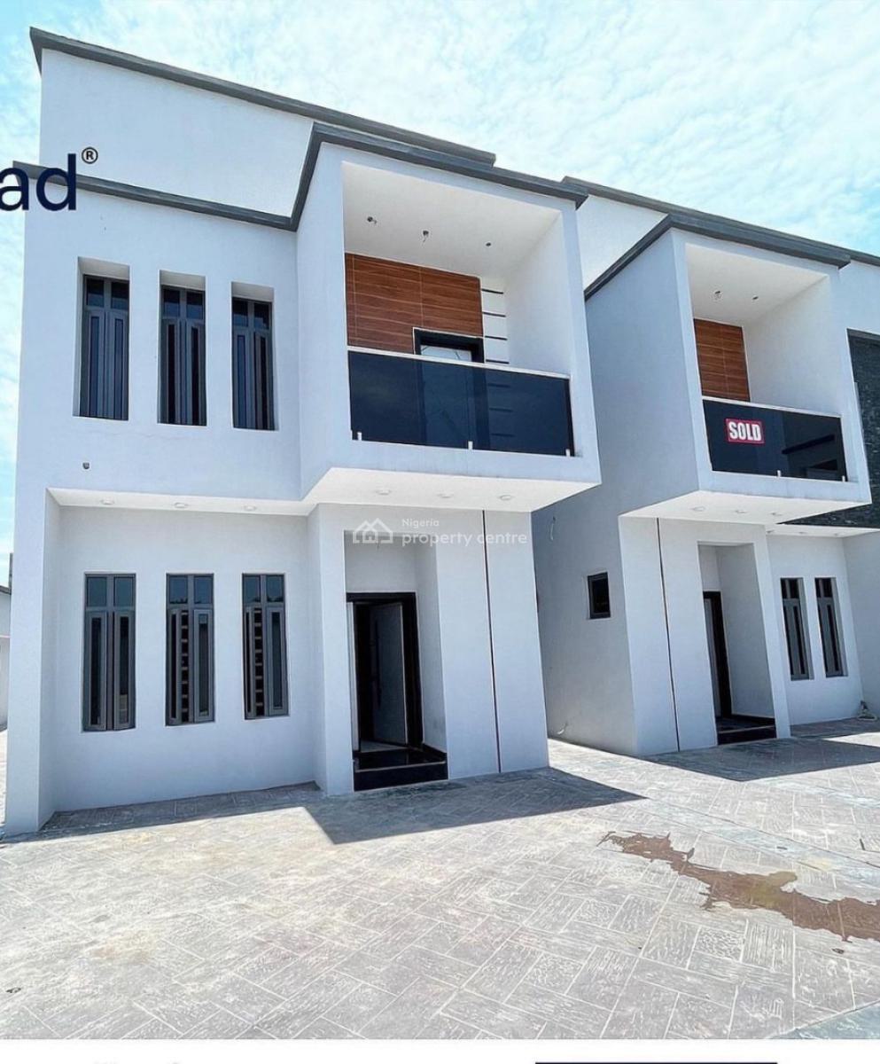Newly Built 2 Bedroom Terrace with Private Backyard, Off Ogombo Road, Abraham Adesanya, Lekki Phase 2, Lekki, Lagos, Terraced Duplex for Sale