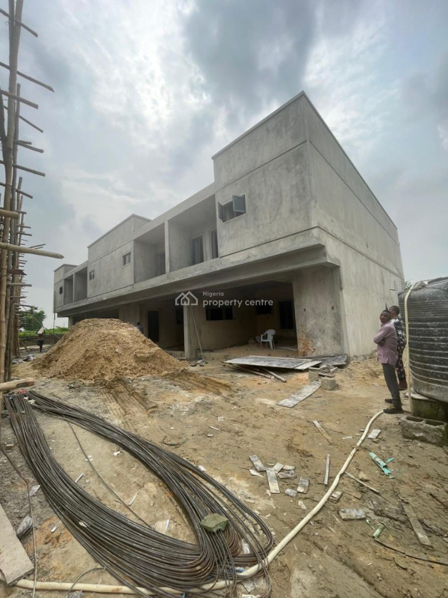 85% Complete 3 Bedroom Terraces with Bq, Hitech Road, Behind Lagos Business School, Ajah, Lagos, Terraced Duplex for Sale