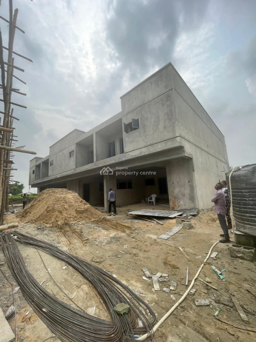 85% Complete 3 Bedroom Terraces with Bq, Hitech Road, Behind Lagos Business School, Ajah, Lagos, Terraced Duplex for Sale