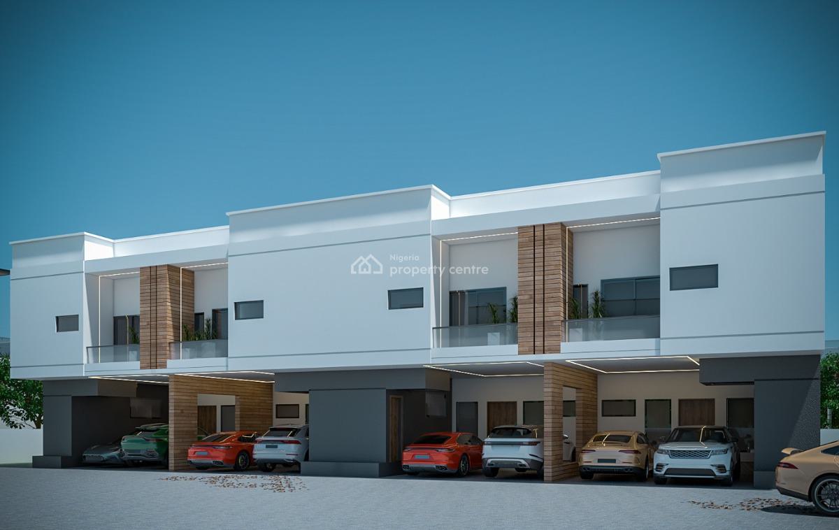 85% Complete 3 Bedroom Terraces with Bq, Hitech Road, Behind Lagos Business School, Ajah, Lagos, Terraced Duplex for Sale