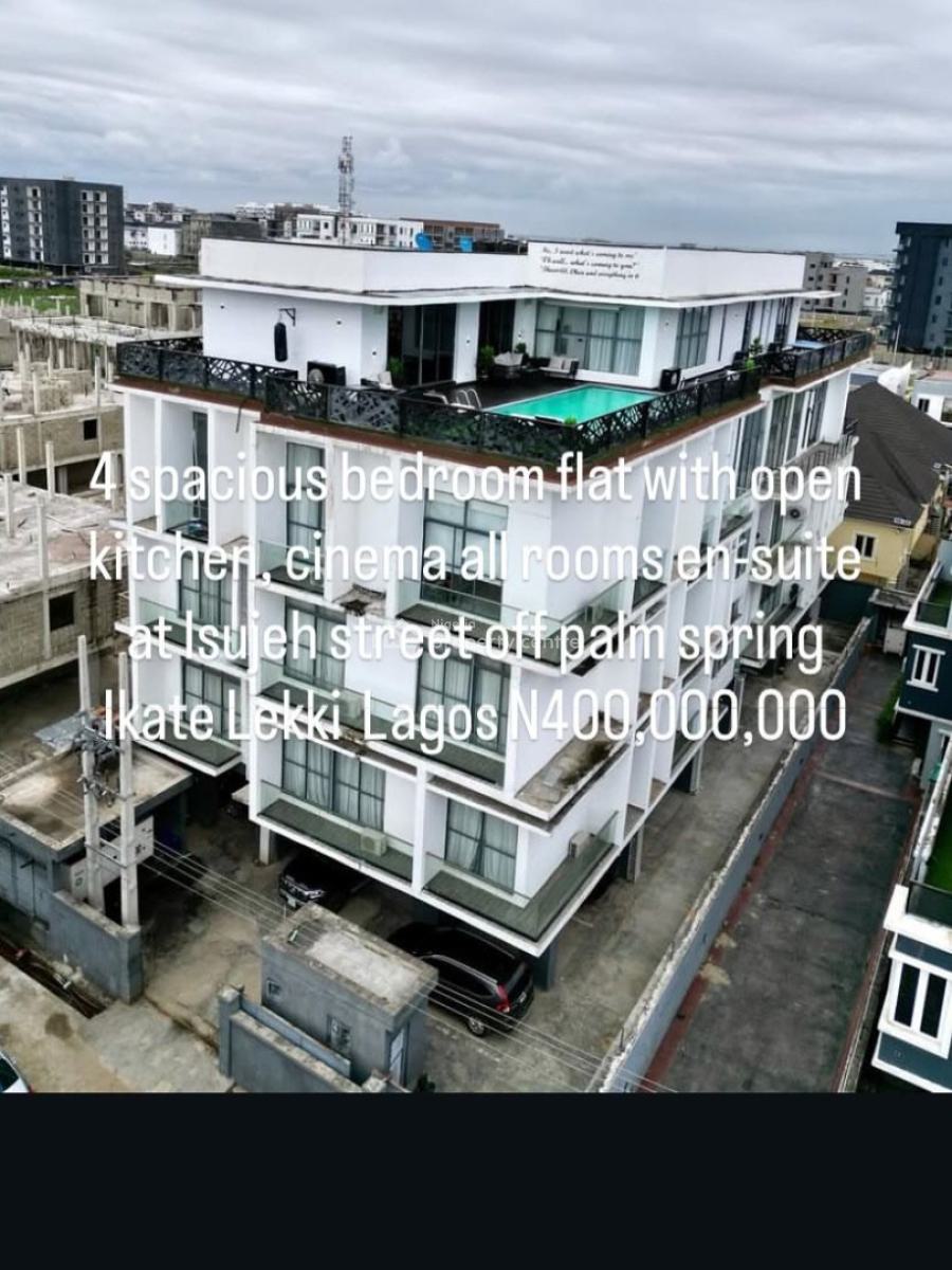 Spacious 4 Bedroom Flat & Open Kitchen;, Ikate, Lekki, Lagos, Flat / Apartment for Sale